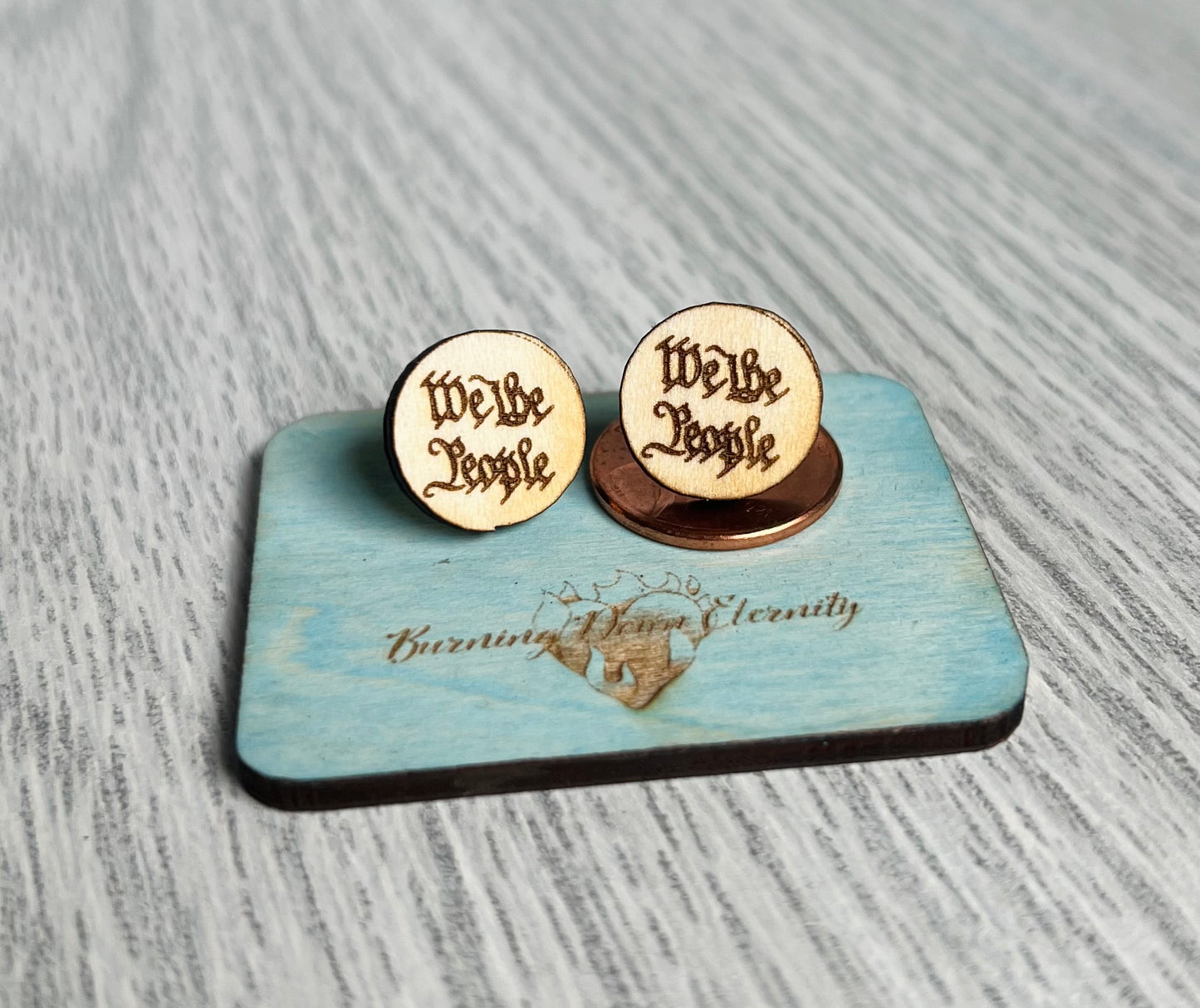 Wood Earrings {We the People}