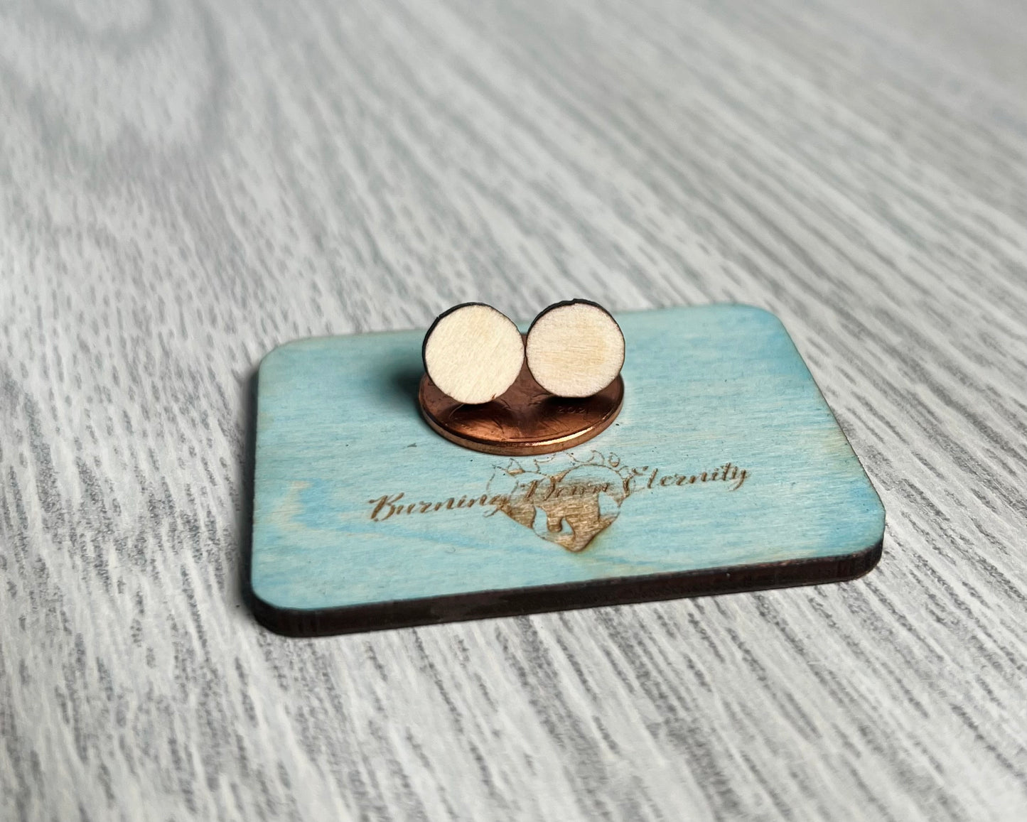 Wood Earrings {Circles}