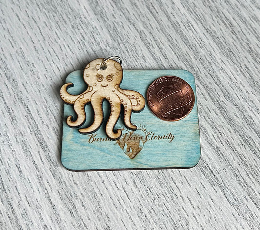 Wood Charm {Octopus}