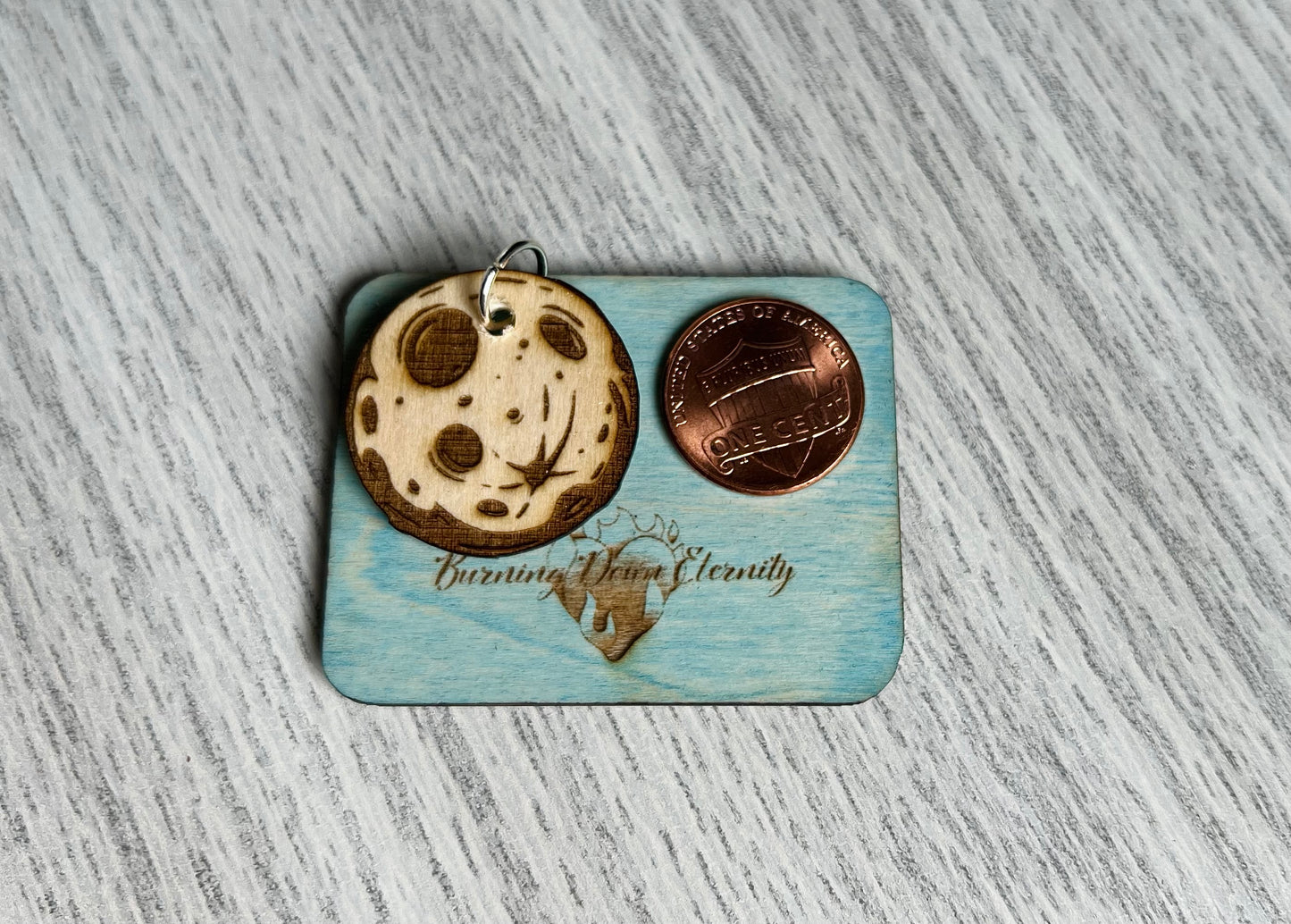 Wood Charm {Moon}