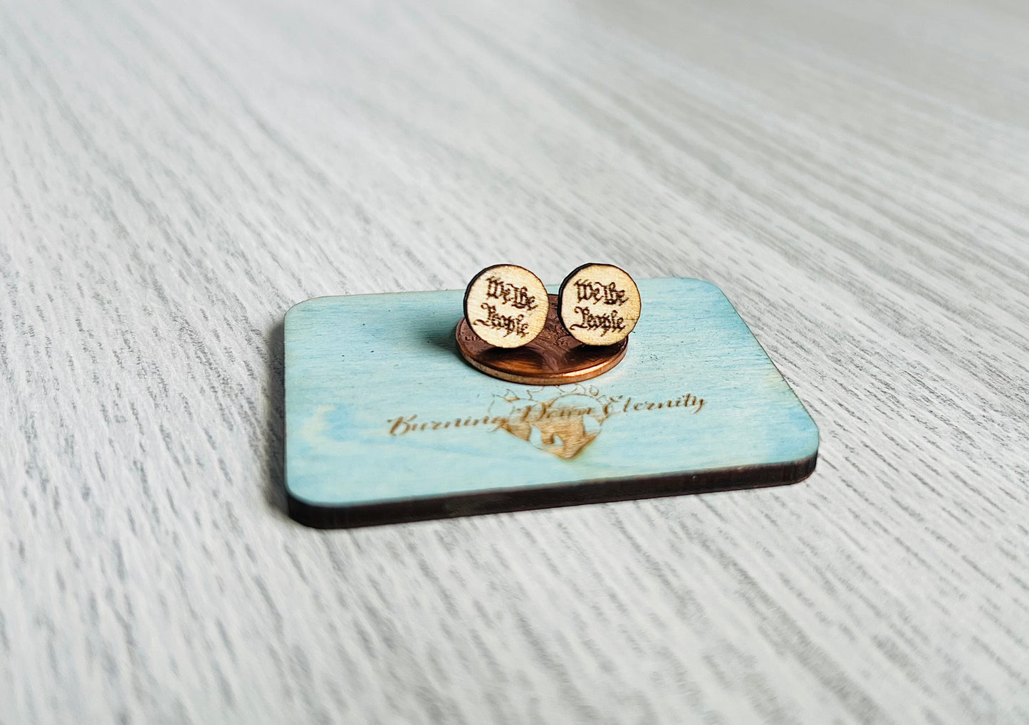 Wood Earrings {We the People}