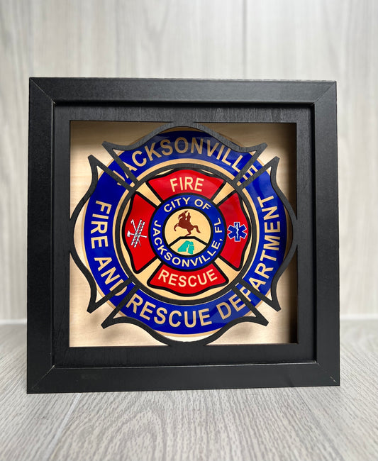 Shadowbox Nightlight {Jacksonville Fire and Rescue}