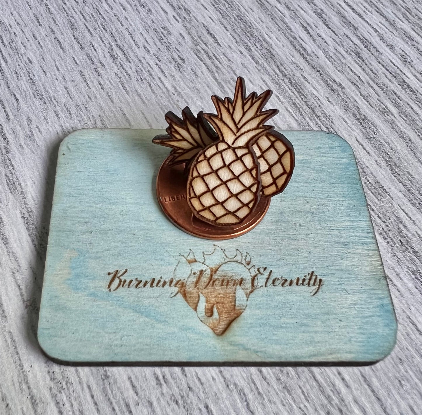 Wood Earrings {Pineapples}