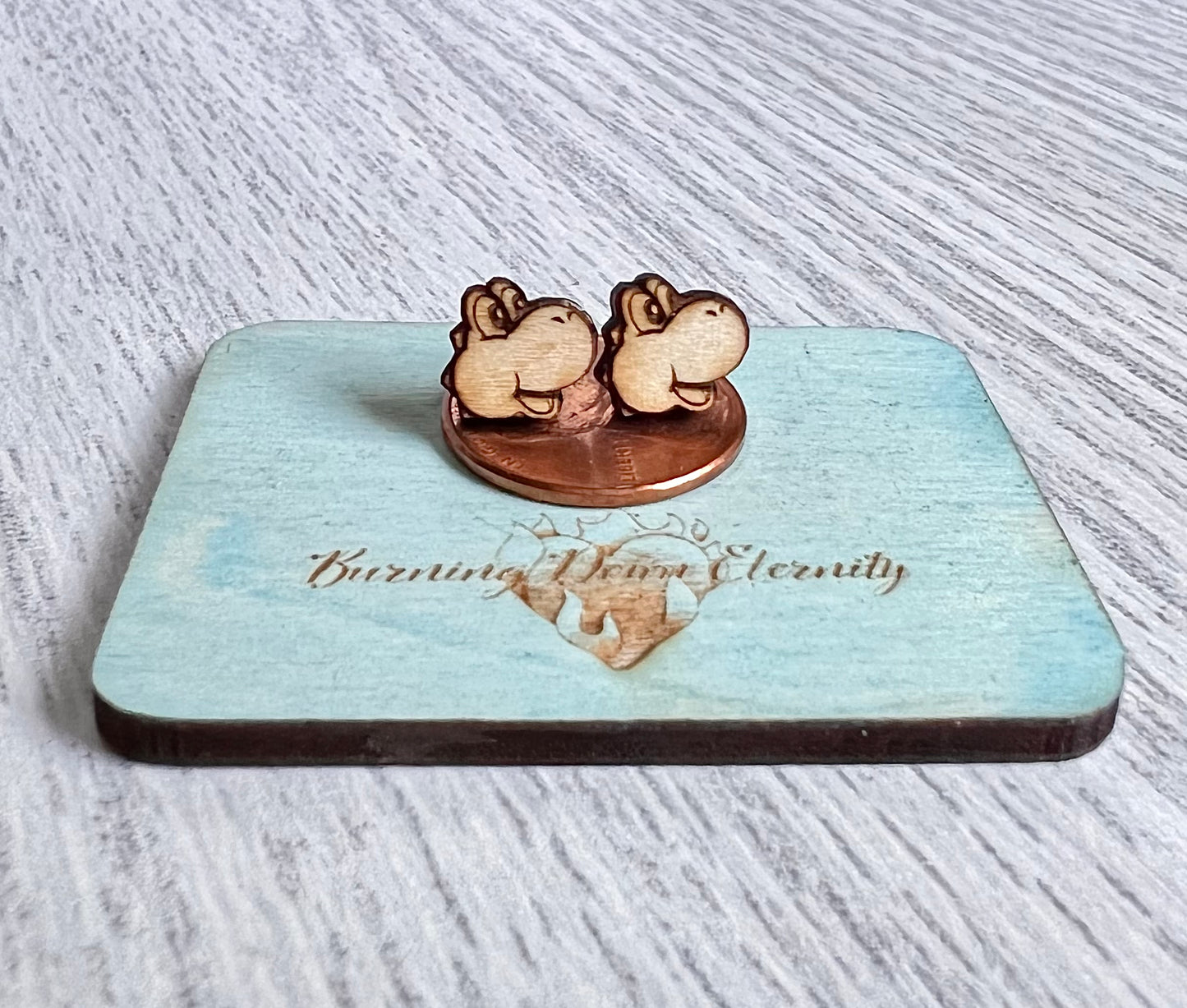 Wood Earrings {Yoshi}