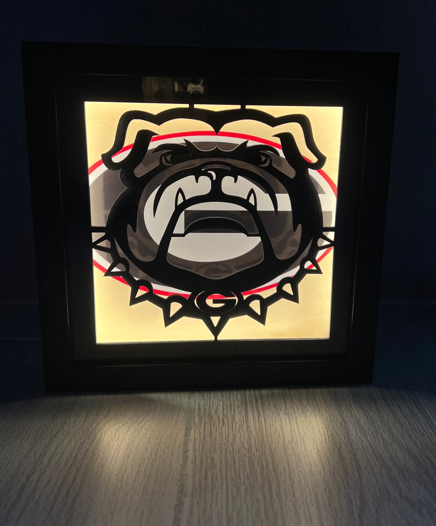 Shadowbox Nightlight {Bulldogs Fan}
