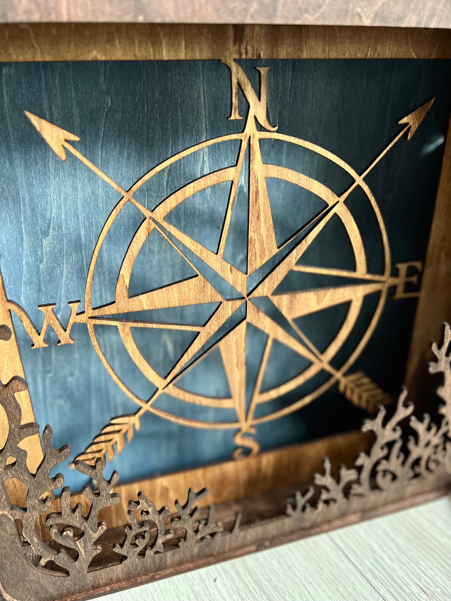 SceneBox Nightlight {Compass and Coral}