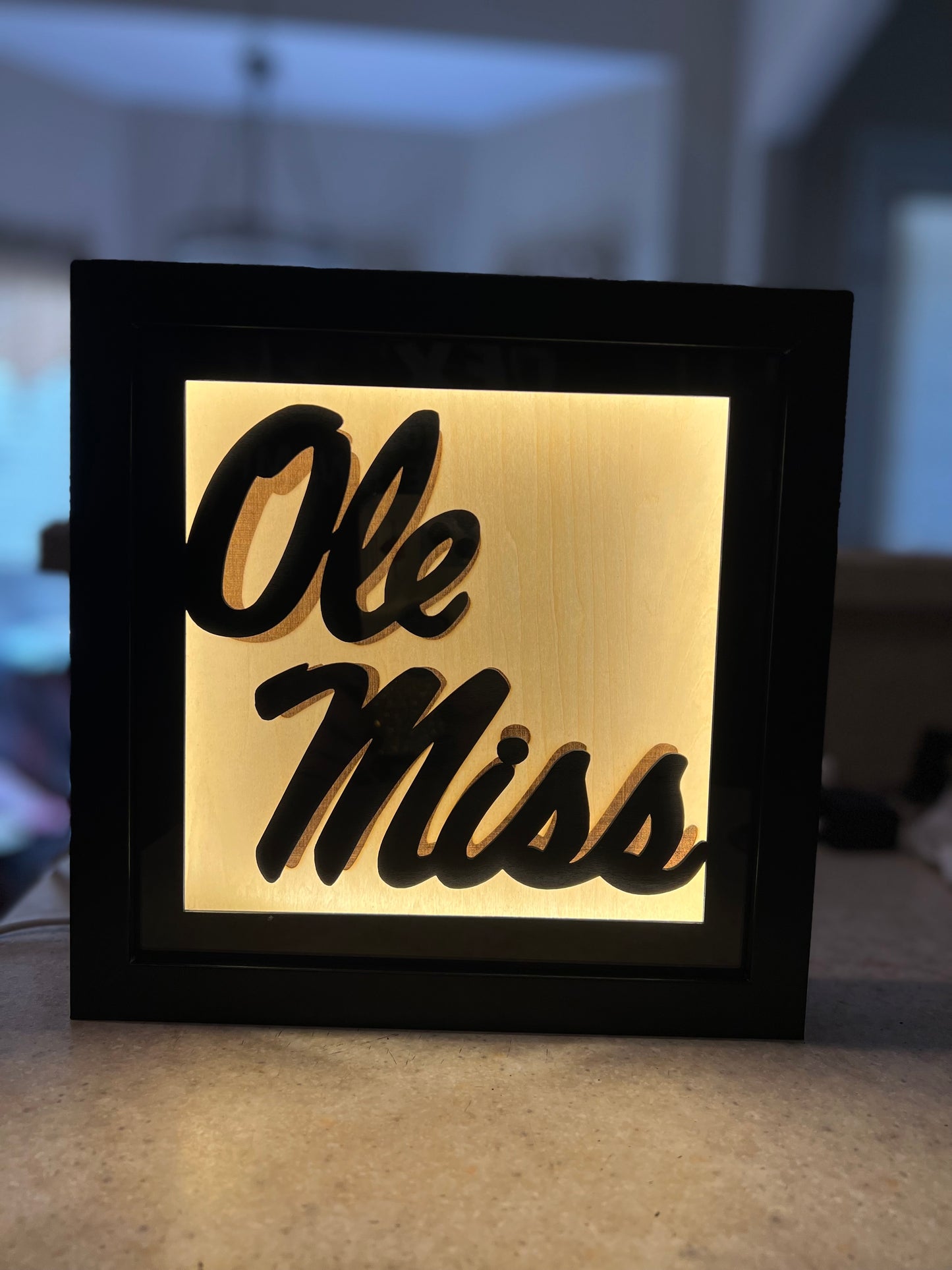 Shadowbox Nightlight {Ole Miss )