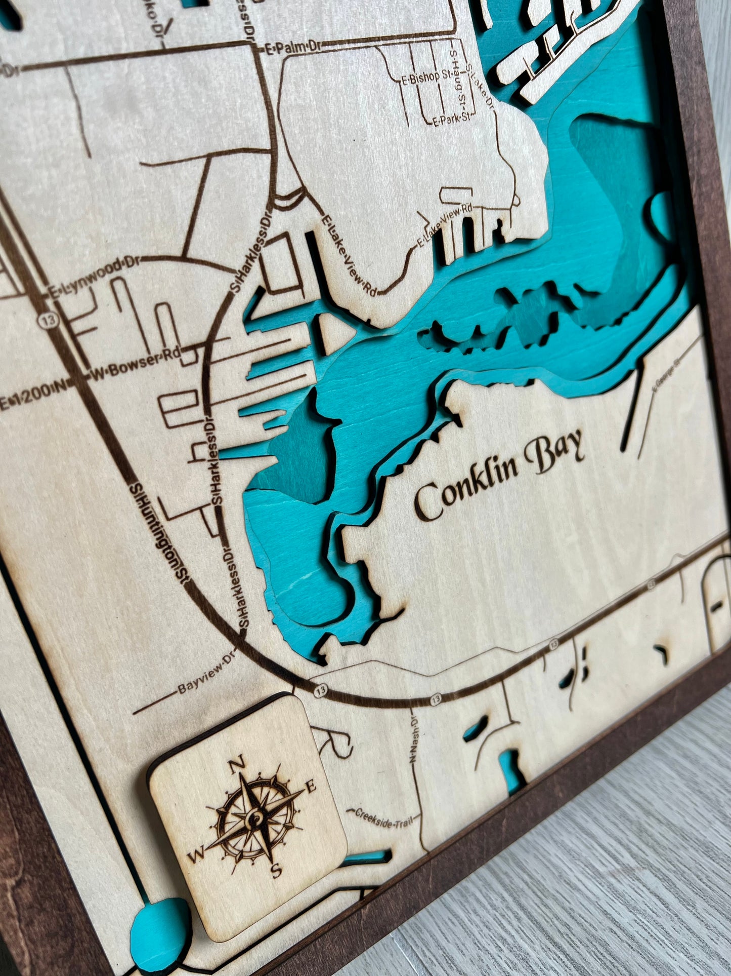 Layered Map ~ Conklin Bay, IN