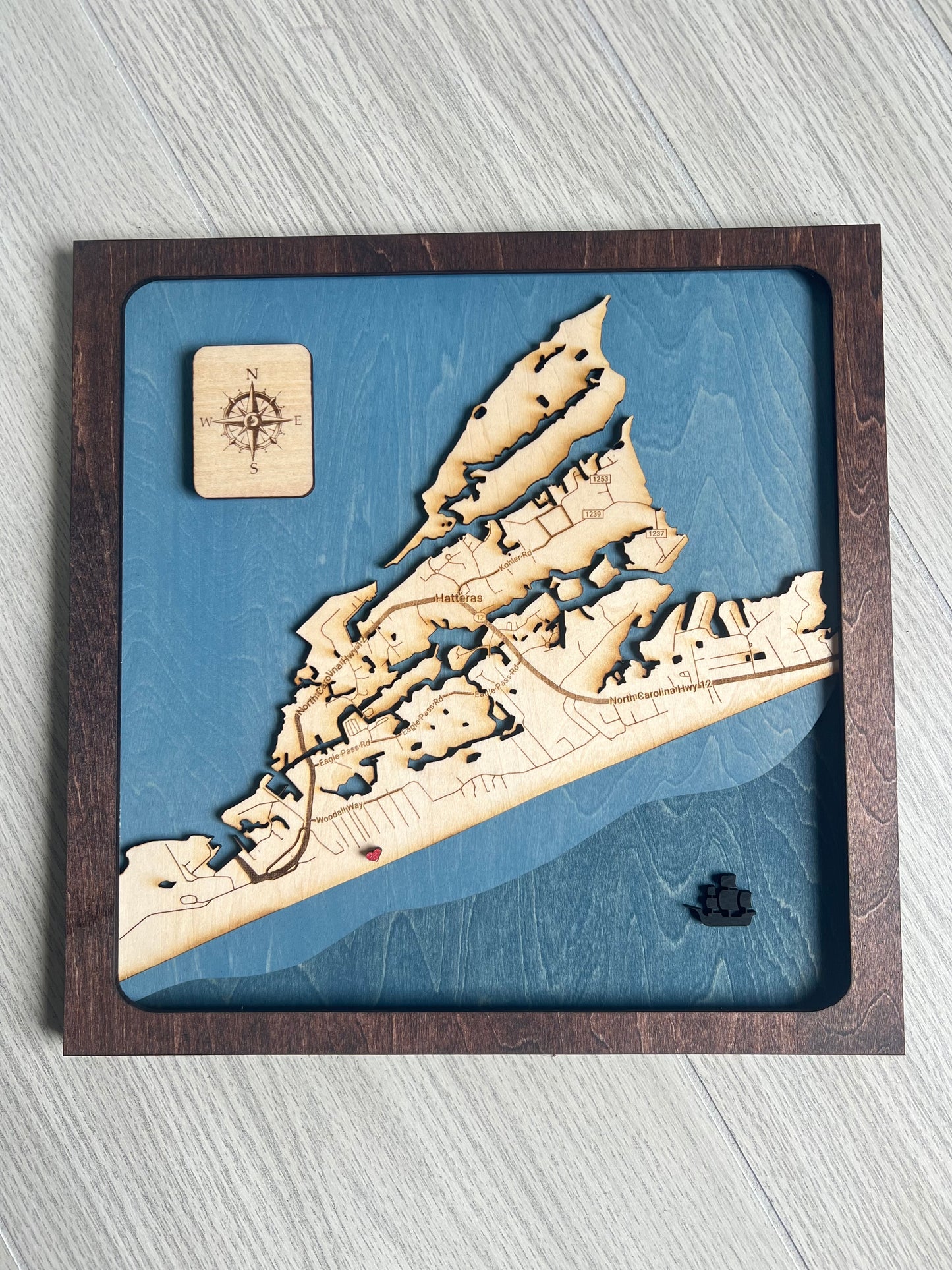 Layered Map ~ Hatteras Village Area, NC