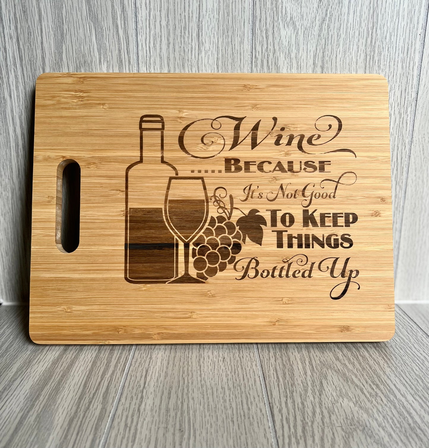 Bamboo Novelty Board {Wine}