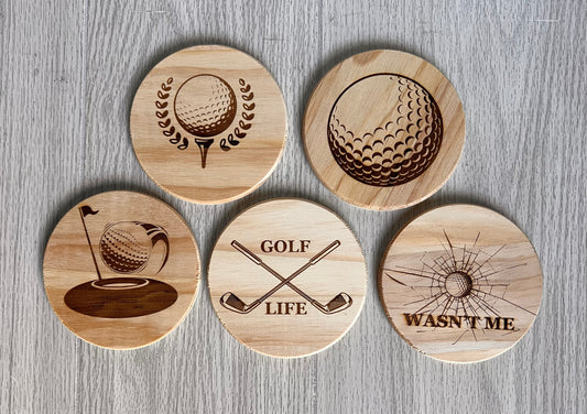 Coaster Set {Golf}