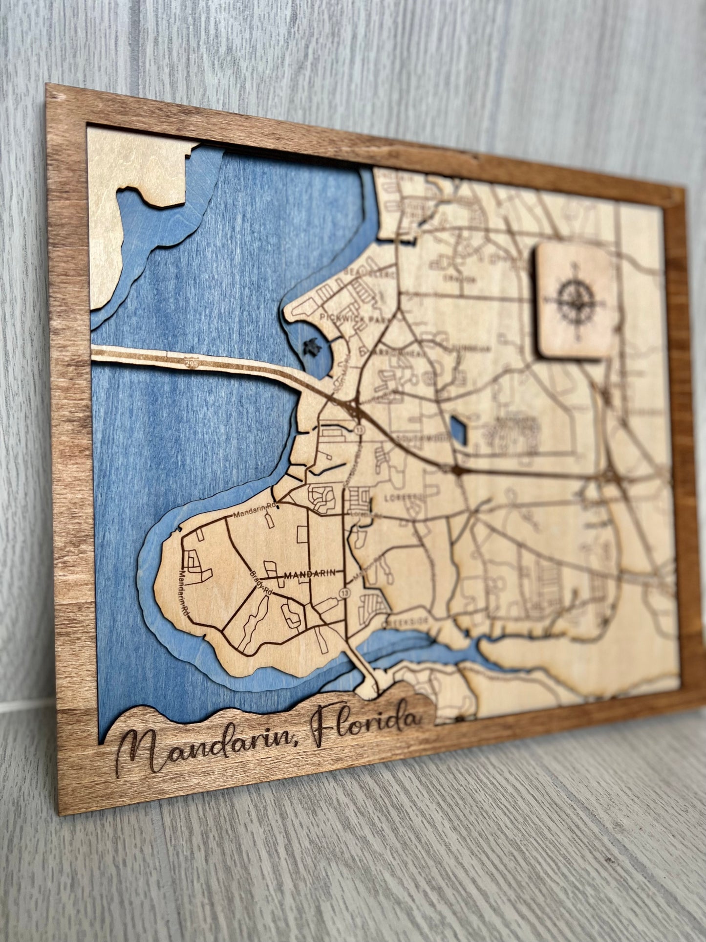 Layered Map ~ Mandarin, FL