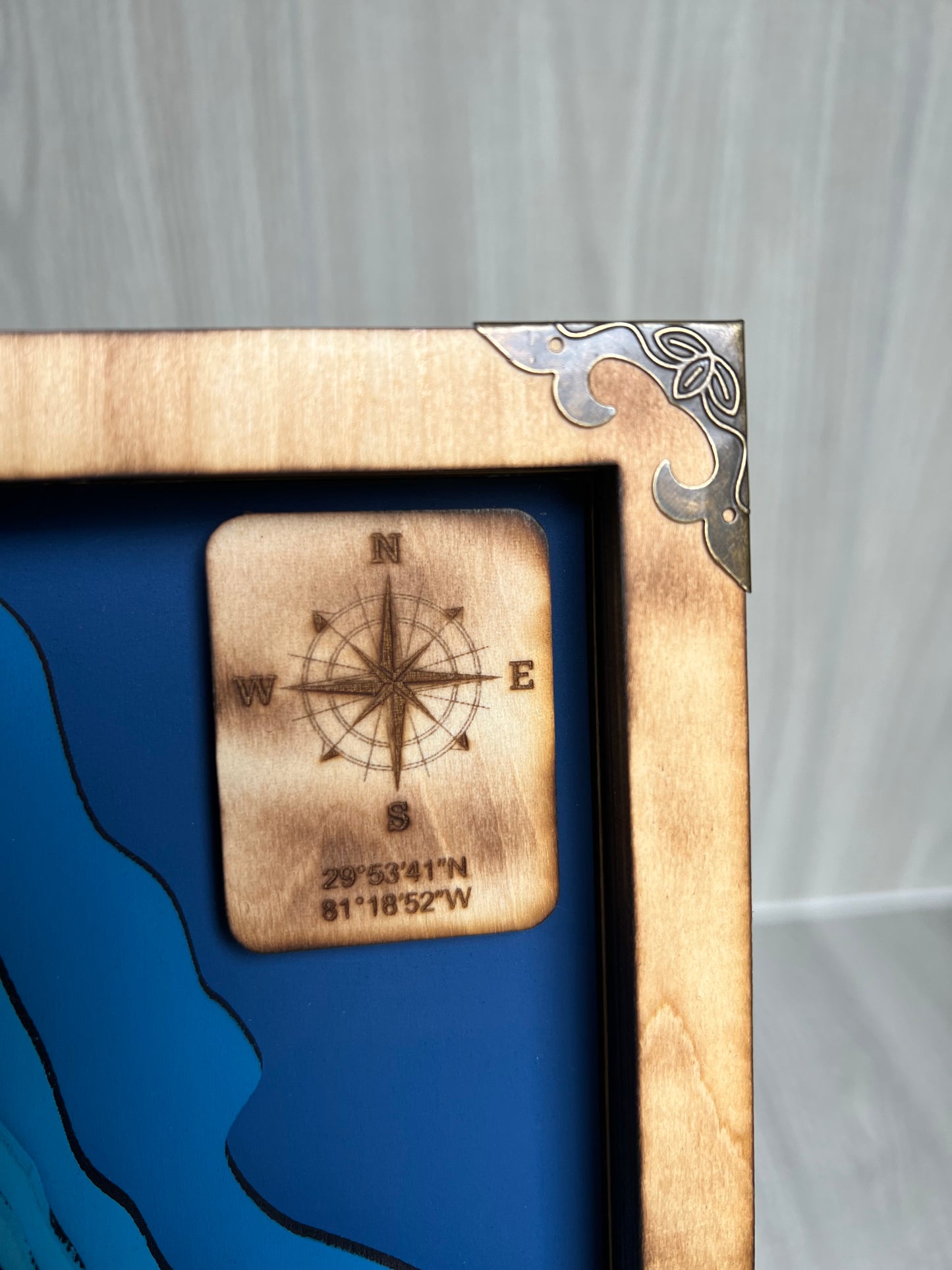 Layered Wood Map { St Augustine FL}