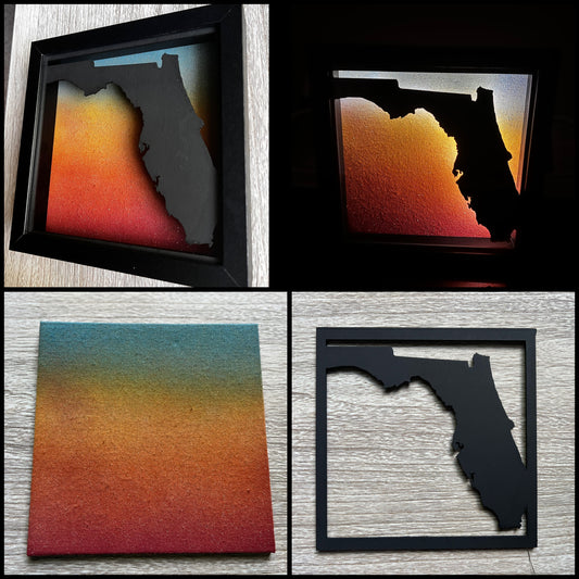 Shadowbox Nightlight {Florida Sunset}