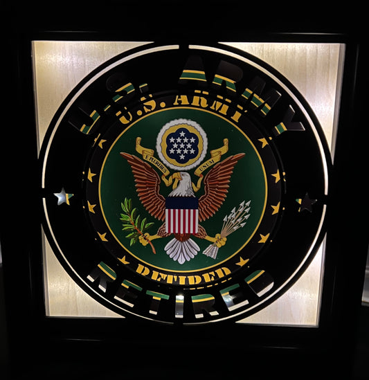 Shadowbox Nightlight ~ Military {Retired}