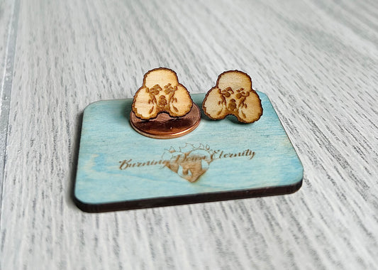 Wood Earrings {Poodles}