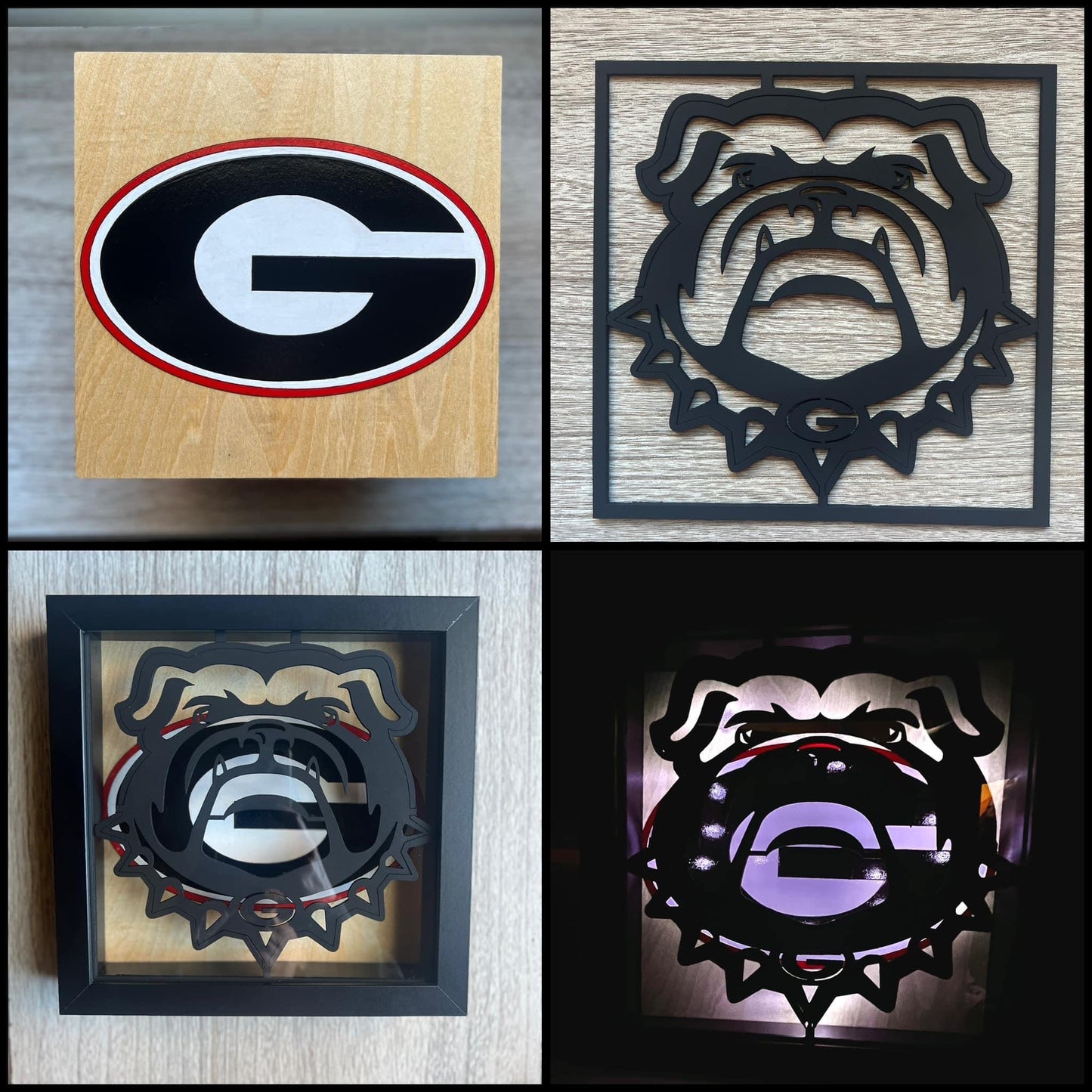 Shadowbox Nightlight {Bulldogs Fan}