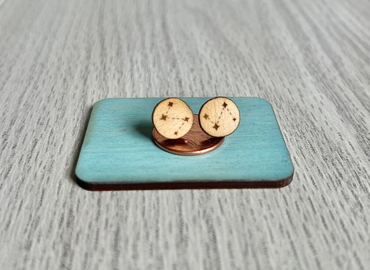 Wood Earrings {Stars}