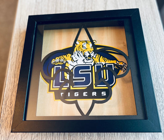 Shadowbox Nightlight {Tigers Fan}