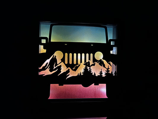 Shadowbox Nightlight {Sunset Adventure}