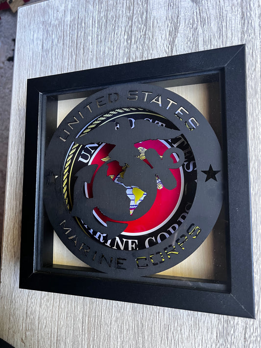 Shadowbox Nightlight {Military}