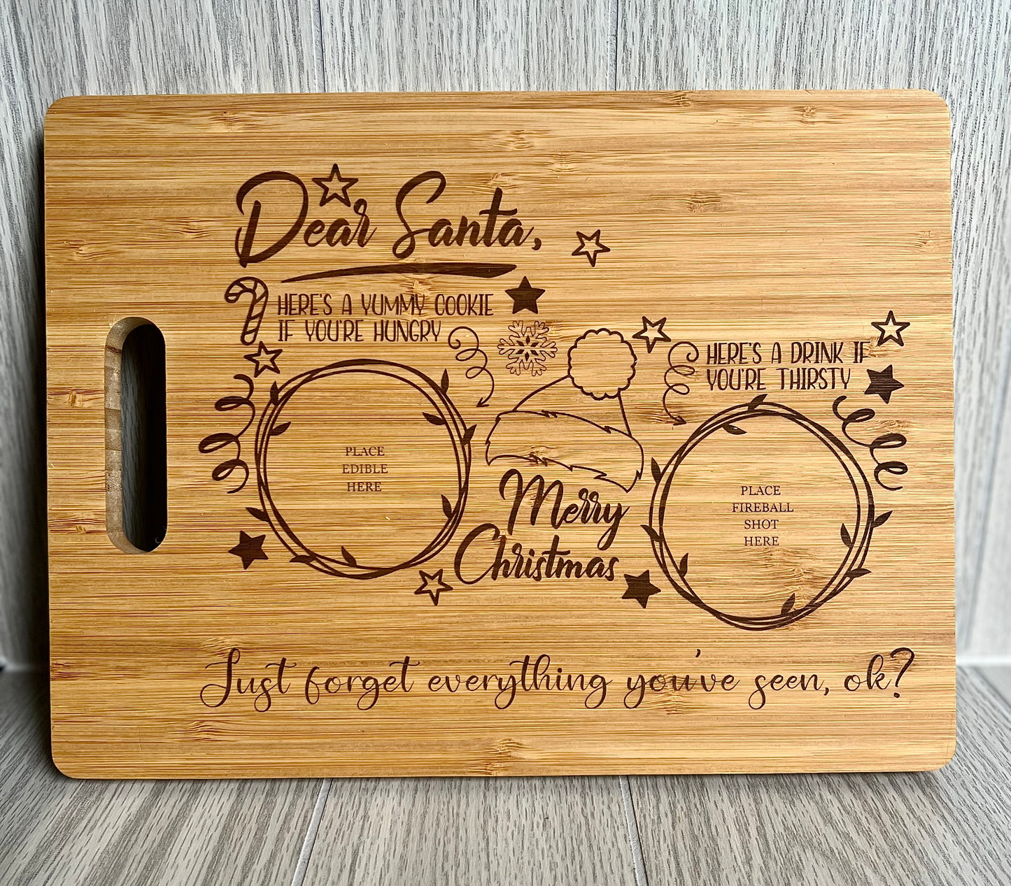 Bamboo Novelty Board {Dear Santa}