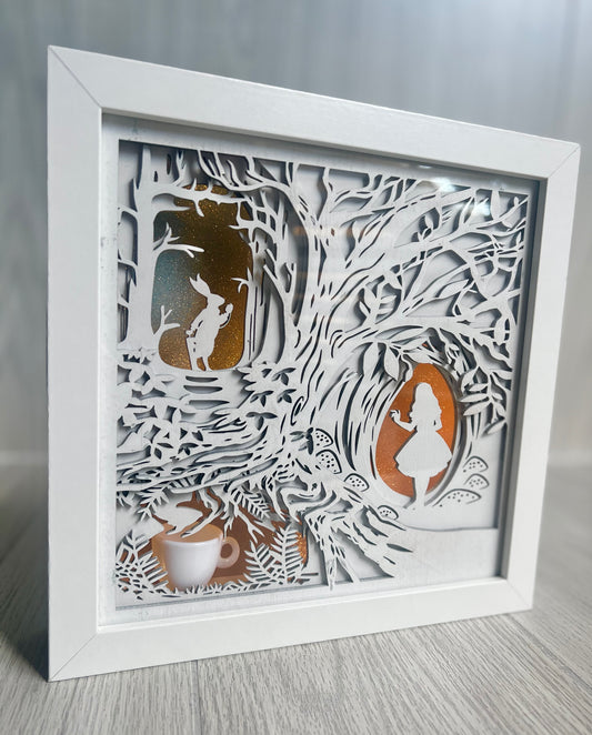 Shadowbox Nightlight {Rabbit Hole}